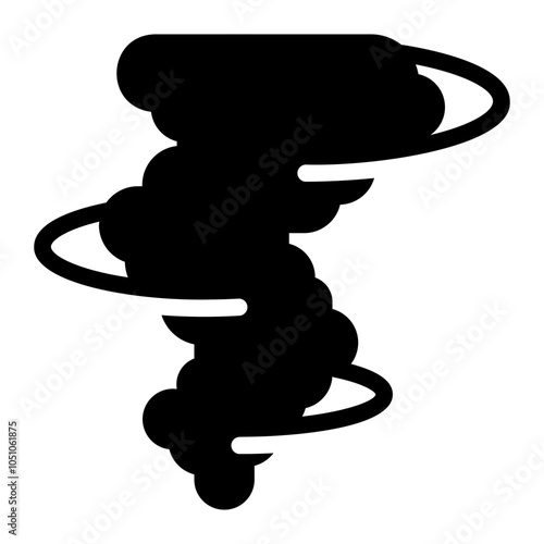 tornado glyph icon