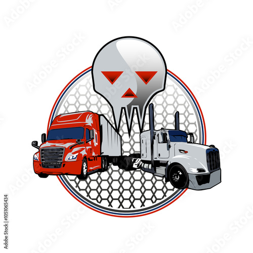 Truck Trailer logo PNG