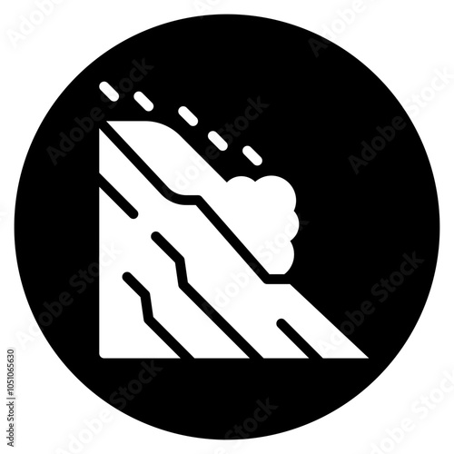 avalanche glyph icon