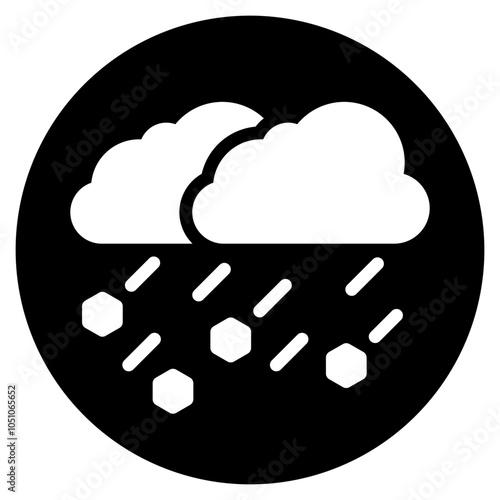 hail glyph icon