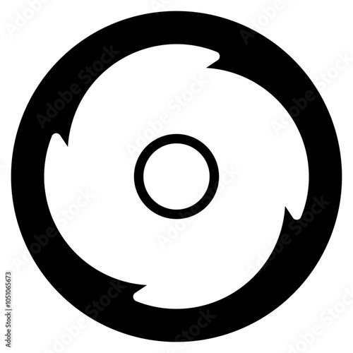 hurricane glyph icon