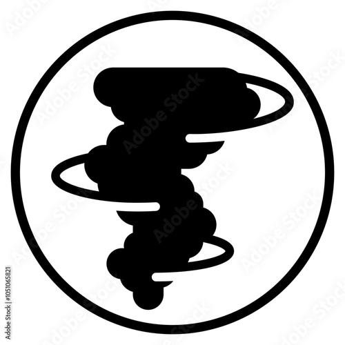 tornado glyph icon