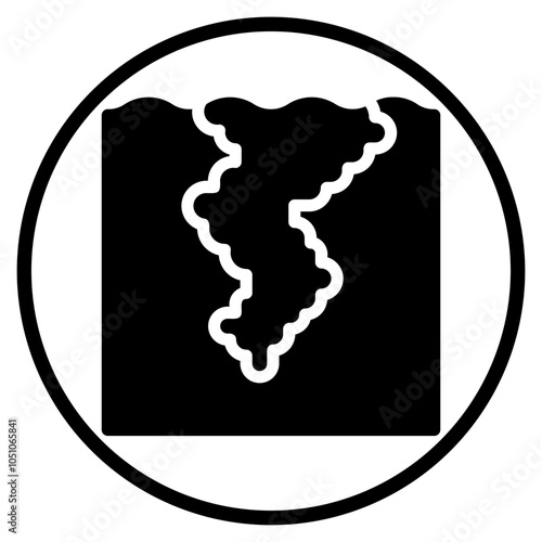 whirlpool glyph icon