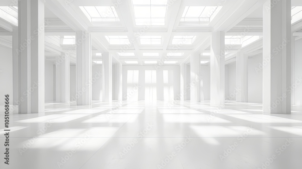 Abstract modern architecture background, empty white open space interior. 3d rendering. architecture modern. Ultra realistic. Photorealistic Abstract modern architecture background, empty white open space interior. 3d rendering. architecture modern. Ultra realistic. Photorealistic