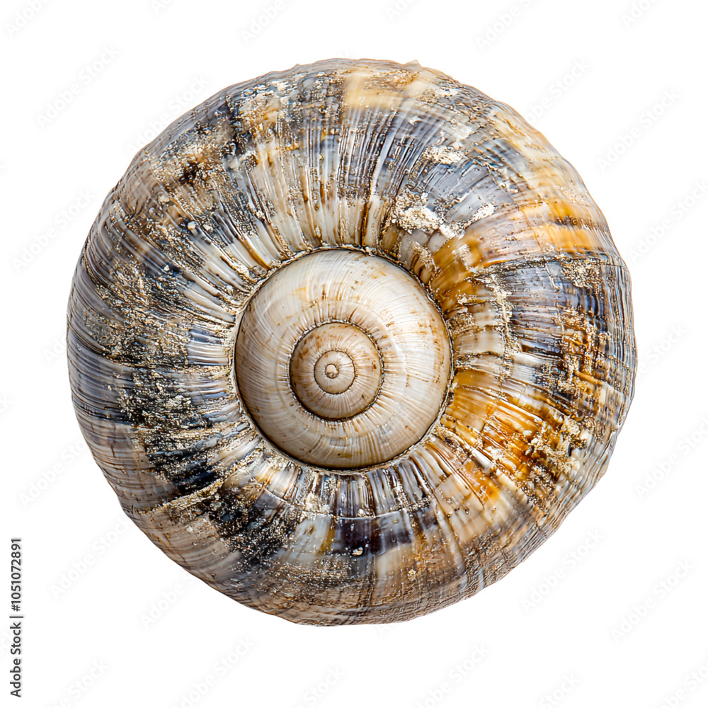 Spiral Shell Close-Up View Spiral Shell Close-Up View