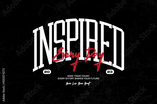 streetwear typography graphic tee concept vector graphic design templates