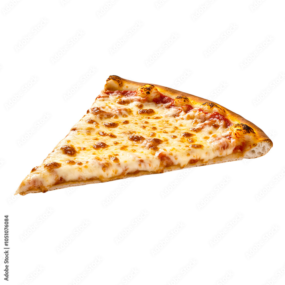 Delicious Cheese Pizza Slice on Isolated Background Delicious Cheese Pizza Slice on Isolated Background