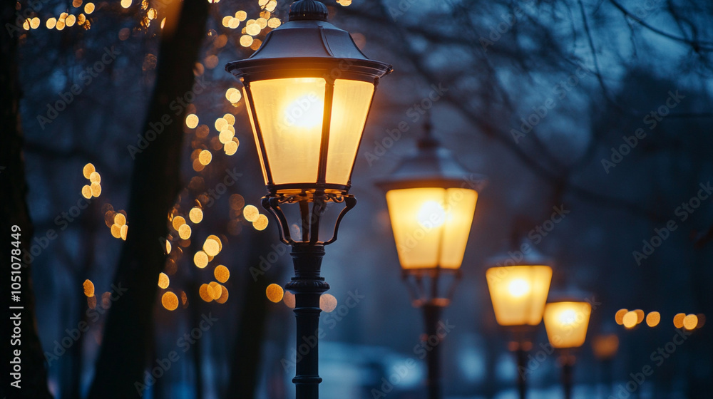 street lamp in the night street lamp in the night