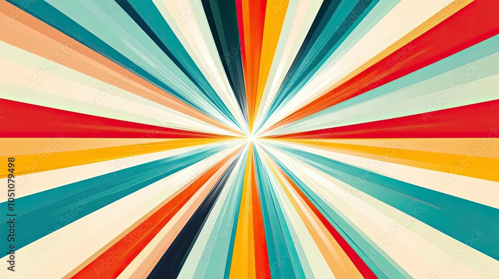 Abstract Colorful Radiating Stripes Pattern Abstract Colorful Radiating Stripes Pattern