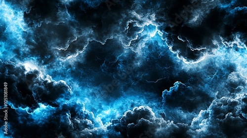 Dark Clouds with Transparent Backgrounds for Design Use