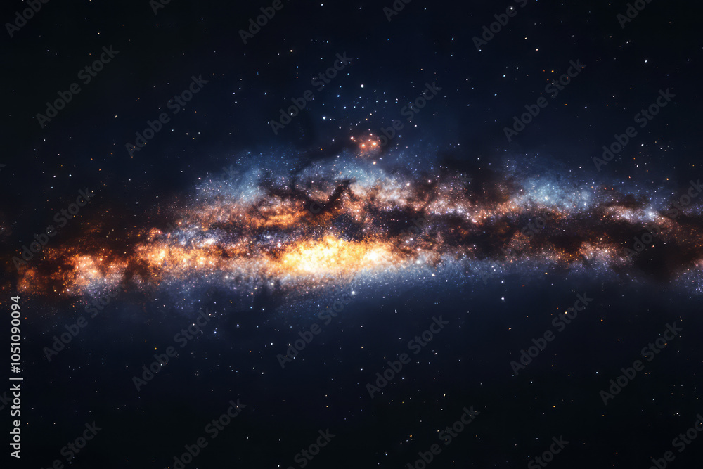 Fototapeta premium a journey through the cosmos: exploring galaxies, stars, and the mysteries of the universe