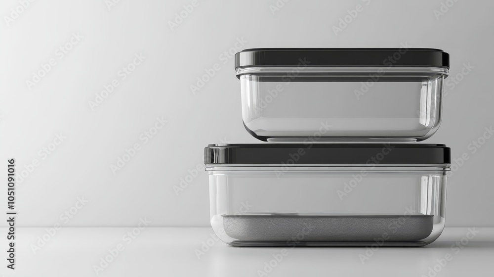 Stackable storage containers with lids, modern and organized home essentials Stackable storage containers with lids, modern and organized home essentials