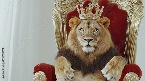 Lion King: Majestic lion we...