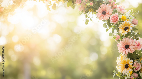 Floral Archway at Golden Hour