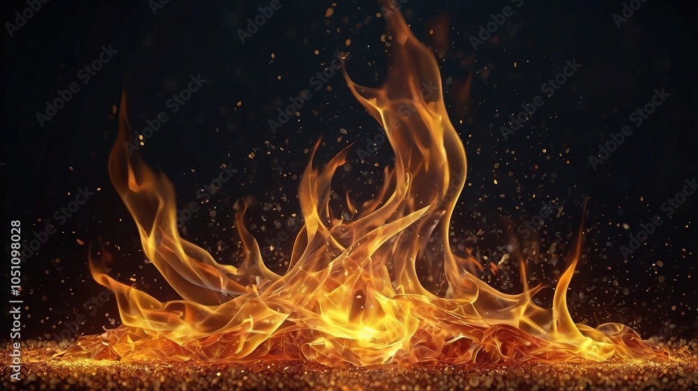 Fototapeta premium Dynamic Flame Burst
