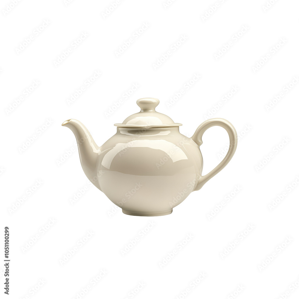 Obraz premium White Ceramic Teapot.