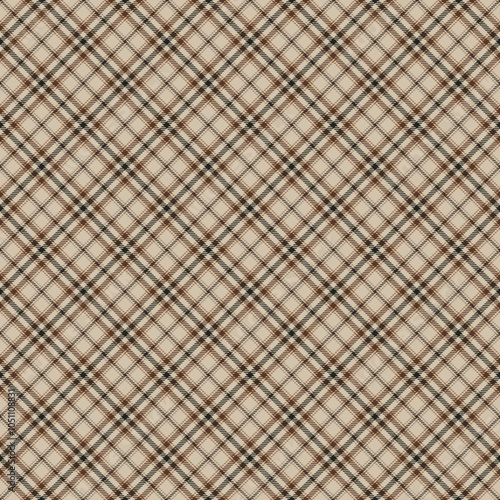 Retro Dark Academia Plaid Check Seamless Pattern - Cute plaid check repeating pattern design