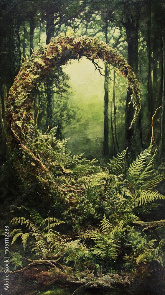 Enchanted Forest: A Mystical Path Through Lush Greenery Enchanted Forest: A Mystical Path Through Lush Greenery