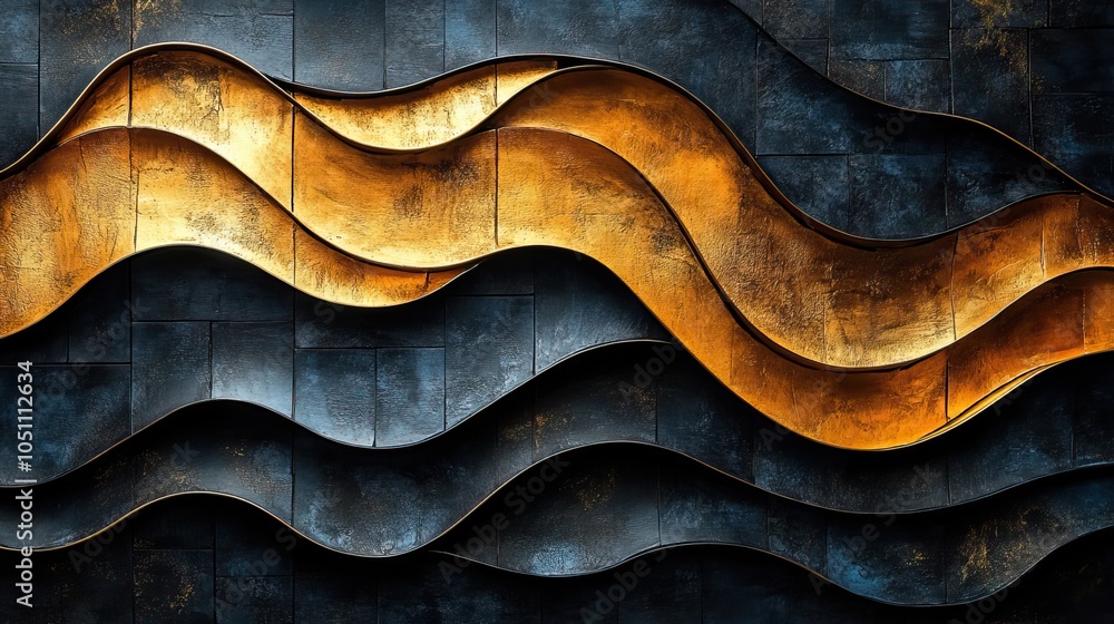 black background with golden lines forming an abstract geometric pattern with dark blue palette.image black background with golden lines forming an abstract geometric pattern with dark blue palette.image