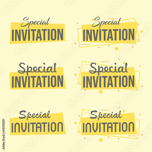 Special Invitation Tags