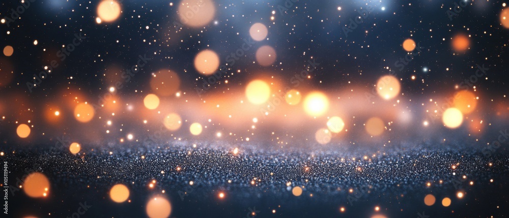 Obraz premium Abstract Background with Glittering Gold and Blue Tones