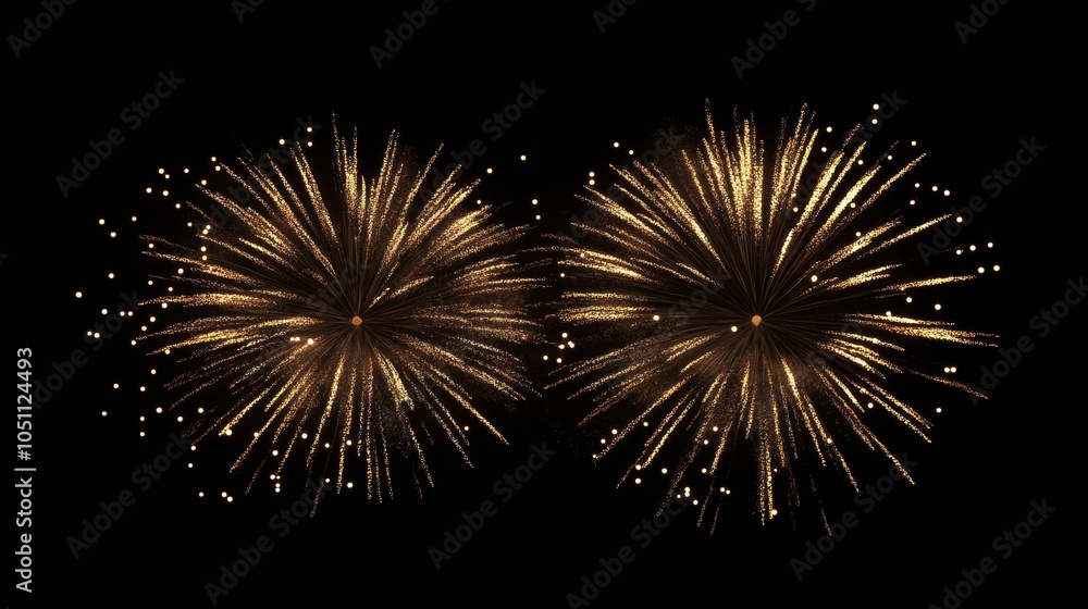 Fototapeta premium Fireworks, Celebration, winner, New year party, anniversary poster and banner design background.