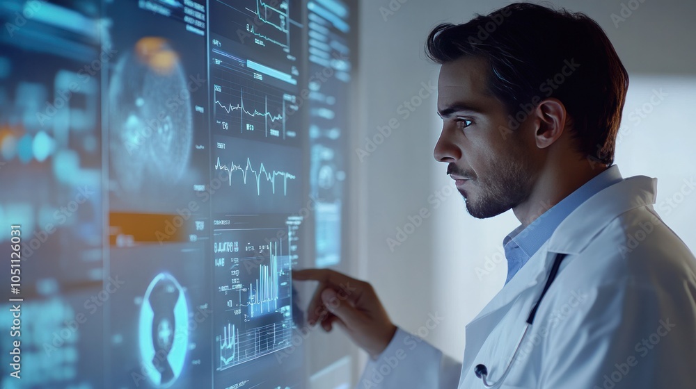 Doctors are using state-of-the-art translucent holographic interface devices. Doctors are using state-of-the-art translucent holographic interface devices.