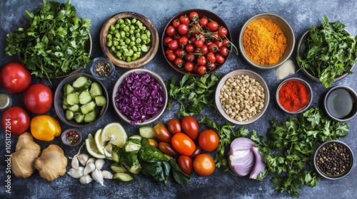 Wallpaper Mural Seasonal Eastern Food Ingredients for Creative Plating Torontodigital.ca