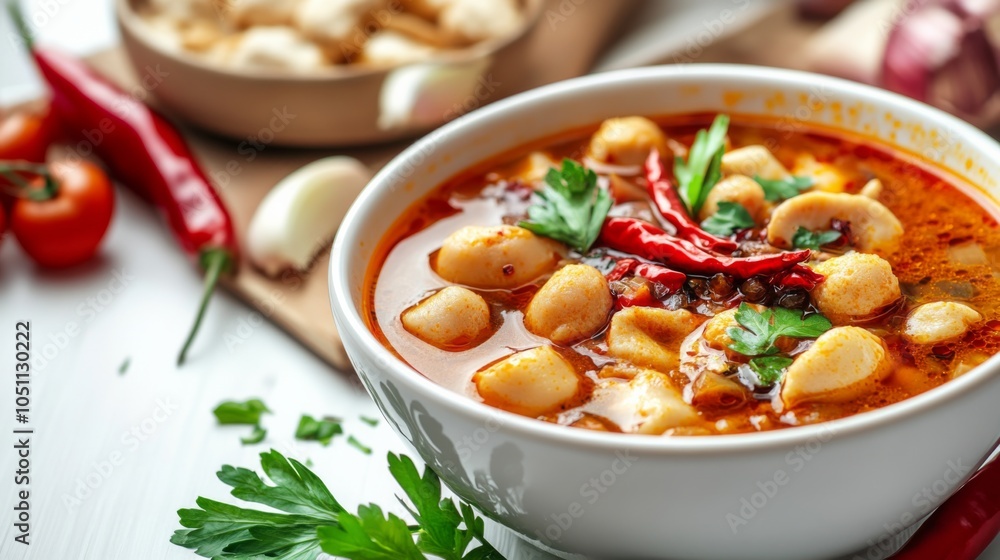Warm and Flavorful Soup with Rich Broth Warm and Flavorful Soup with Rich Broth