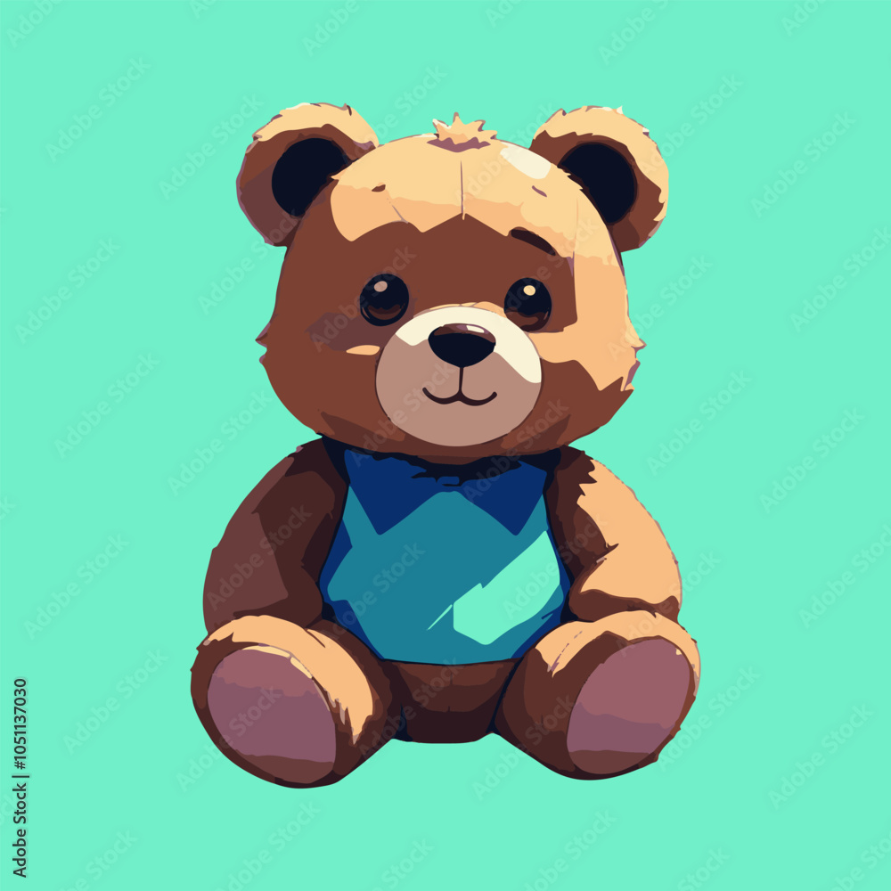 Fototapeta premium teddy bear cartoon vector illustration