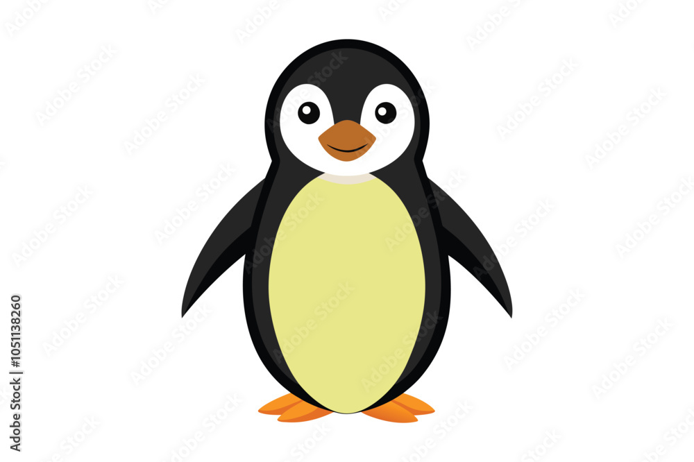 Naklejka premium colour penguin vector illustration