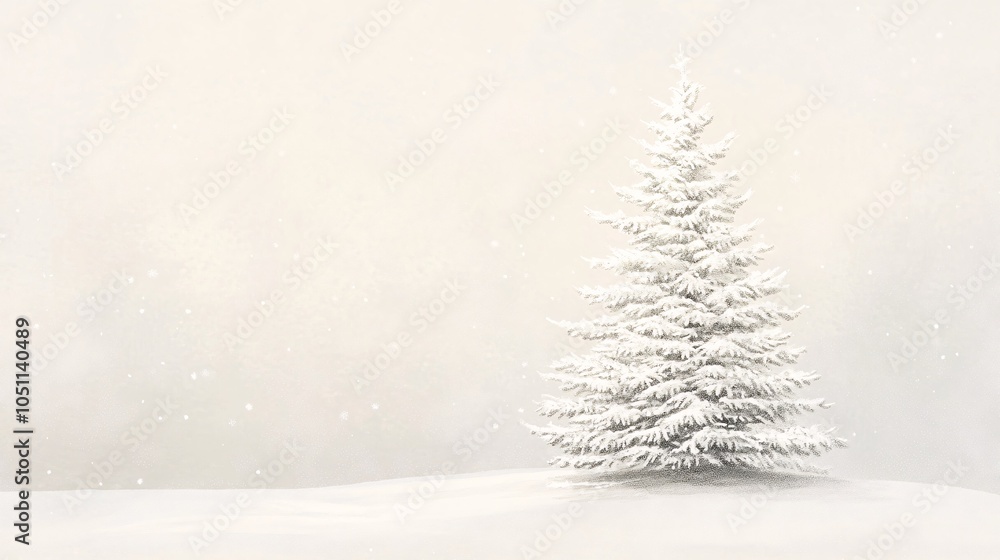 2410 47.A hand-drawn Christmas tree composed of small white dots arranged to mimic snow-covered pine needles. The intricate design gives the tree a soft, snowy appearance, with a whimsical and 2410 47.A hand-drawn Christmas tree composed of small white dots arranged to mimic snow-covered pine needles. The intricate design gives the tree a soft, snowy appearance, with a whimsical and