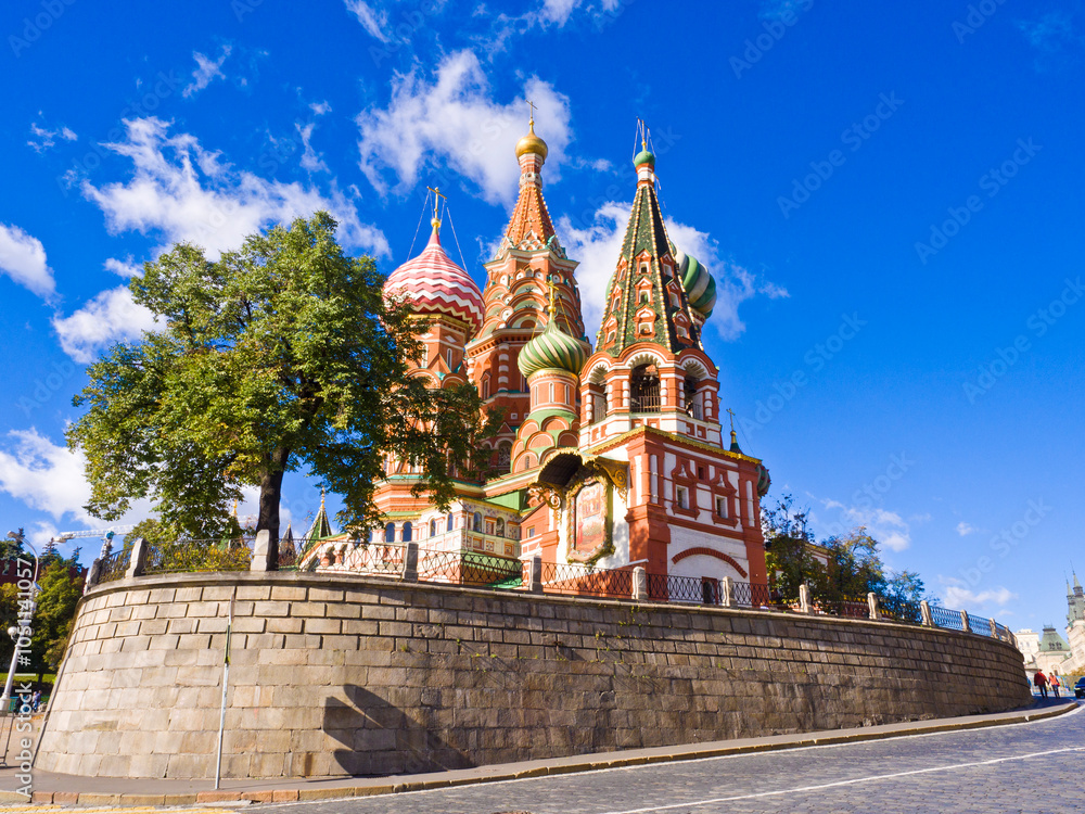 Fototapeta premium St. Basil cathedral on Red Square in Moscow, Russia.