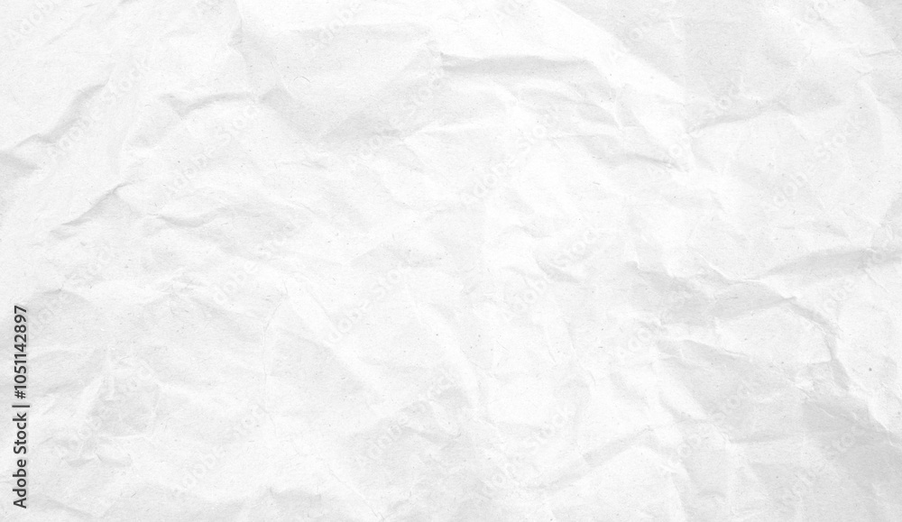 Recycled white creased paper background from a paper packing. Crumpled white paper texture concept Recycled white creased paper background from a paper packing. Crumpled white paper texture concept