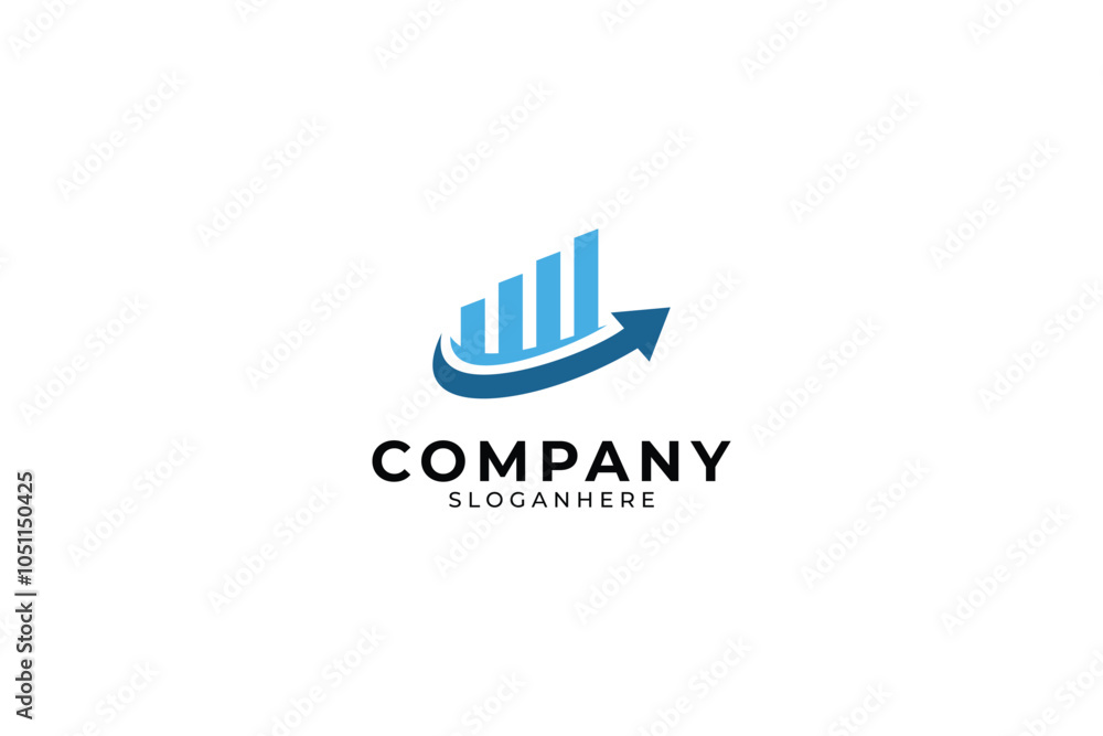 Fototapeta premium Finance Chart Logo