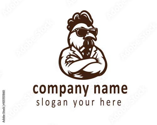 The chicken logo symbolizes natural farming and high-quality poultry products.