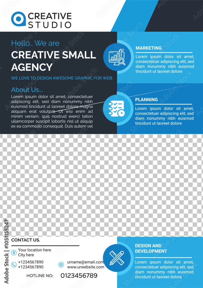 Fototapeta premium Creative Corporate Flyer Design 