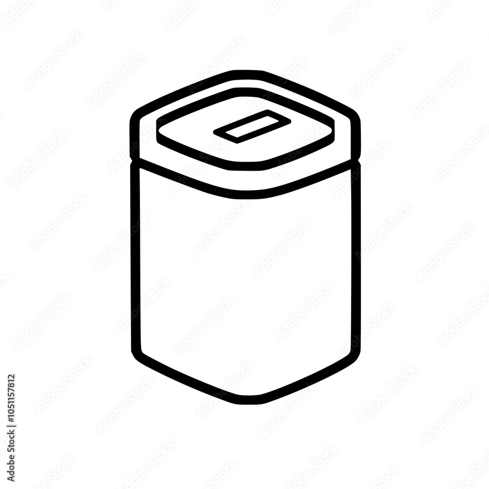Simple container icon, ideal for food storage and packaging designs Simple container icon, ideal for food storage and packaging designs