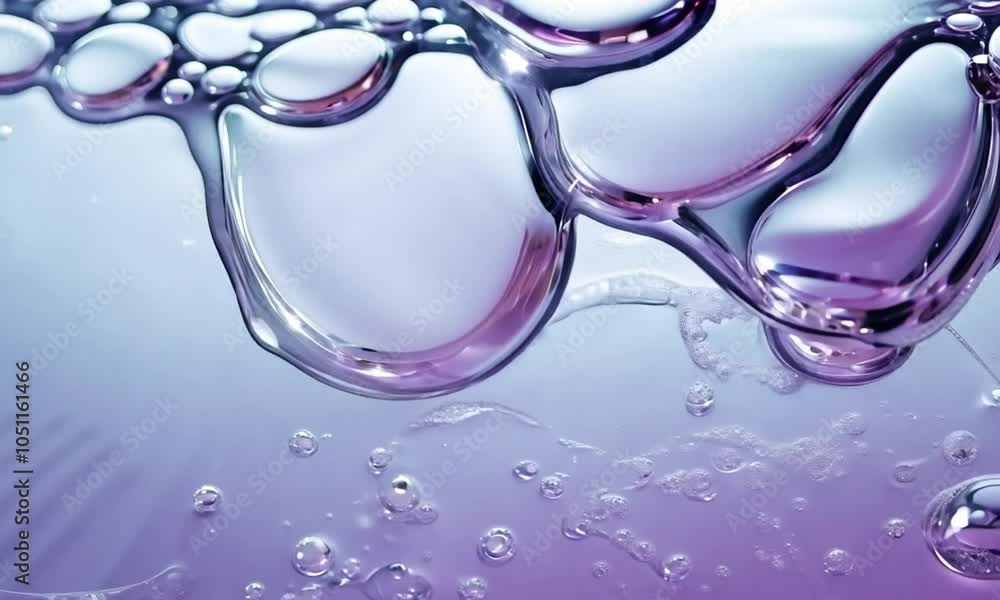 Water droplets on transparent spheres in close-up macro shot Water droplets on transparent spheres in close-up macro shot