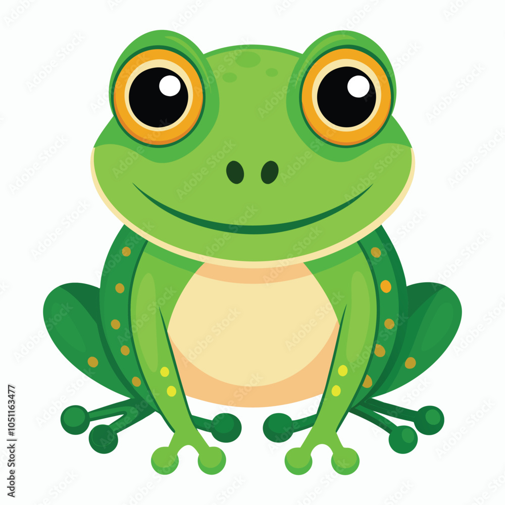vector frog on white background vector frog on white background