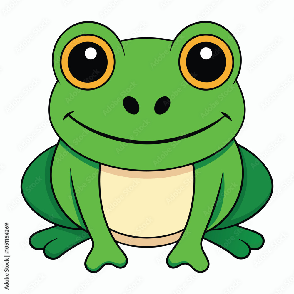 vector frog on white background vector frog on white background