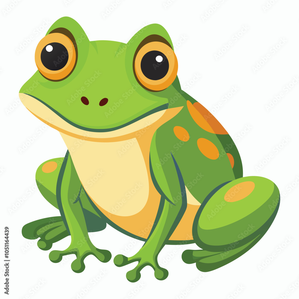 vector frog on white background vector frog on white background