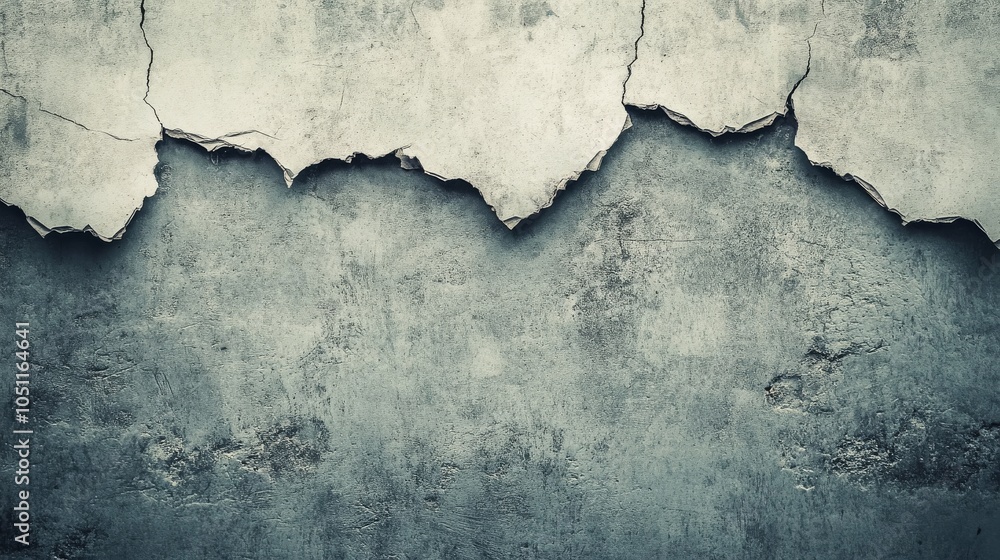 Obraz premium Wall with a large crack in it