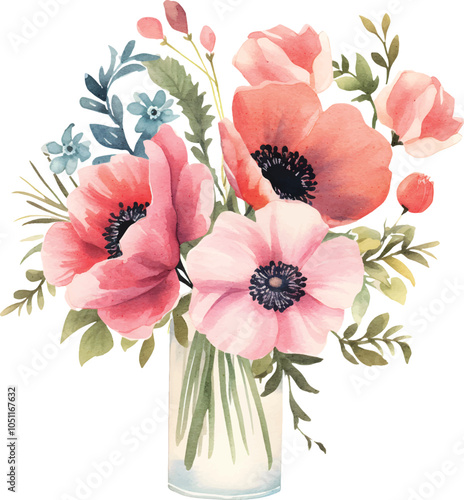 bouquet of poppies
