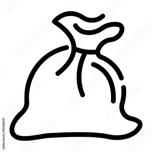 garbage bag Line Icon