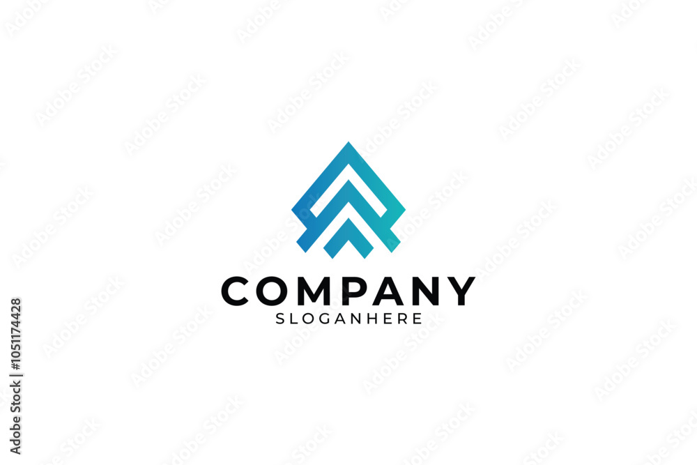 Obraz premium Letter A Triangle Logo