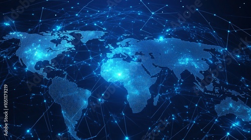 Digital World Map: A Network of Connections