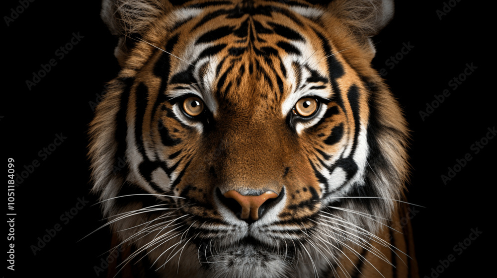 portrait of a tiger portrait of a tiger