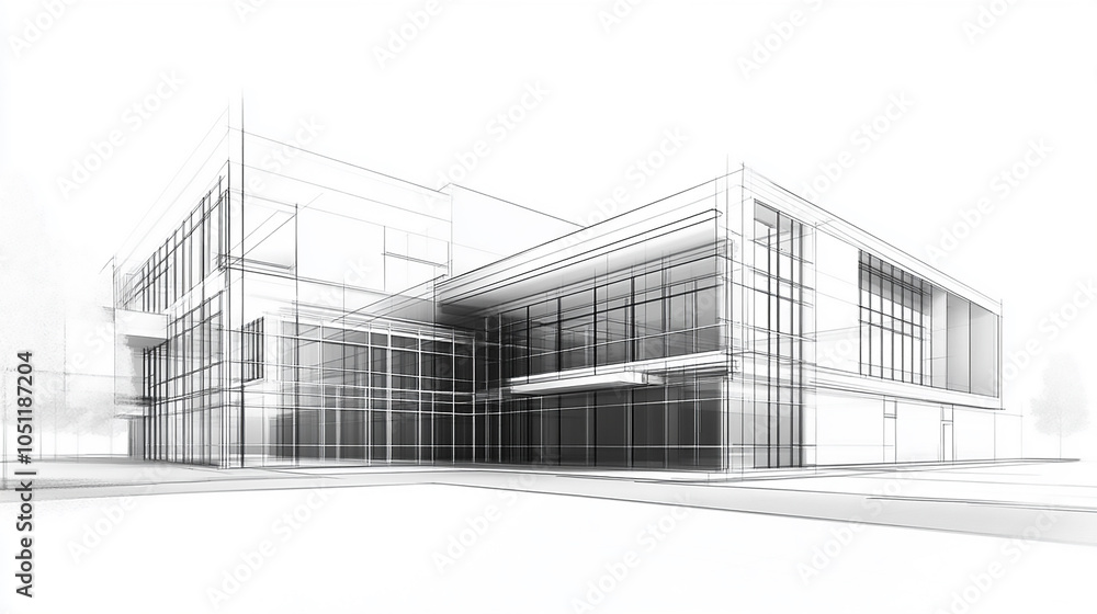Modern Architecture building construction perspective design, building sketch line drawing on white background Digital Architectural Rendering Alongside traditional
Modern Architecture building construction perspective design, building sketch line drawing on white background Digital Architectural Rendering Alongside traditional