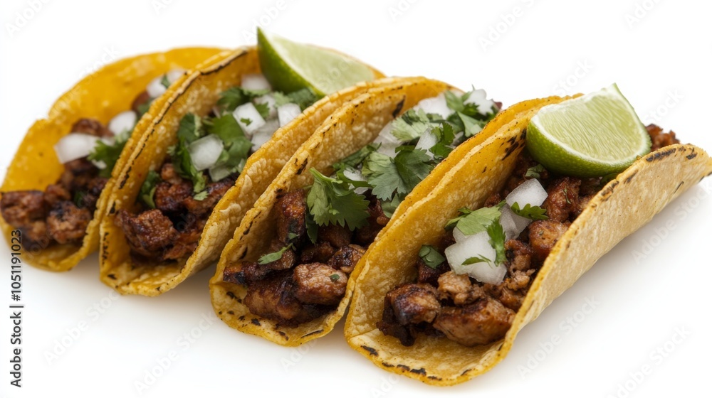 Vibrant Tacos Highlighting Flavor and Freshness Vibrant Tacos Highlighting Flavor and Freshness